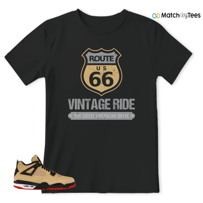 NIKE AIR JORDAN 4 RETRO GS PIZZA SNEAKER Matching Tees t-shirt