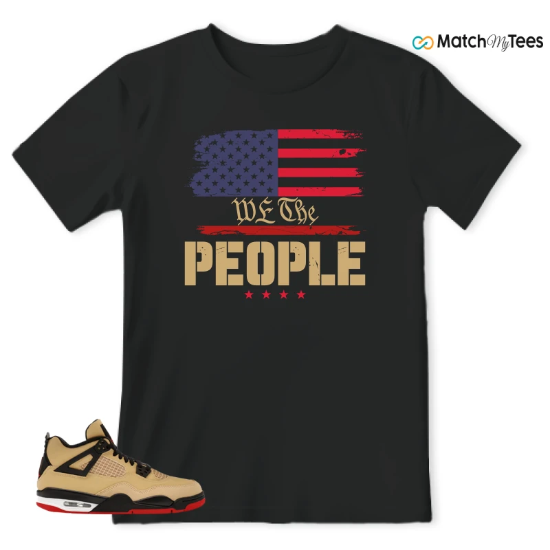NIKE AIR JORDAN 4 RETRO GS PIZZA SNEAKER Matching Tees t-shirt