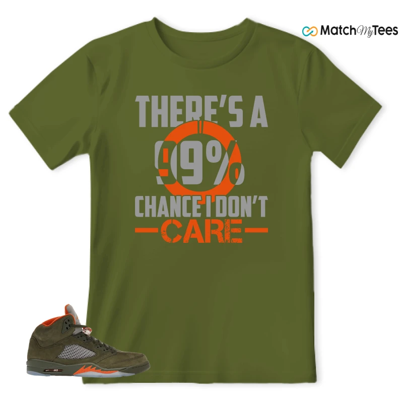 NIKE AIR JORDAN 5 OLIVE SNEAKER Matching Tees t-shirt