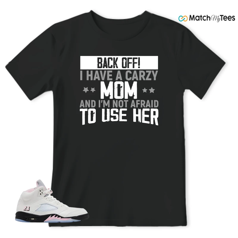 NIKE AIR JORDAN 5 RETRO MEDIUM SOFT PINK SNEAKER Matching Tees t-shirt