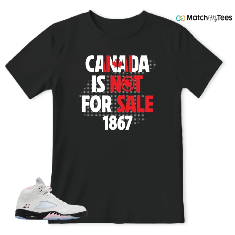 NIKE AIR JORDAN 5 RETRO MEDIUM SOFT PINK SNEAKER Matching Tees t-shirt