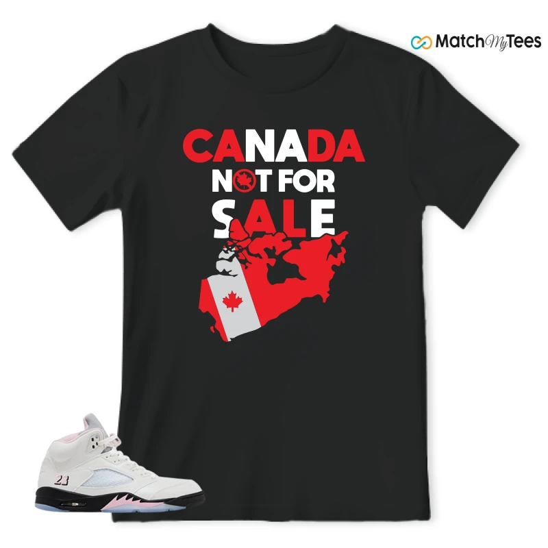 NIKE AIR JORDAN 5 RETRO MEDIUM SOFT PINK SNEAKER Matching Tees t-shirt