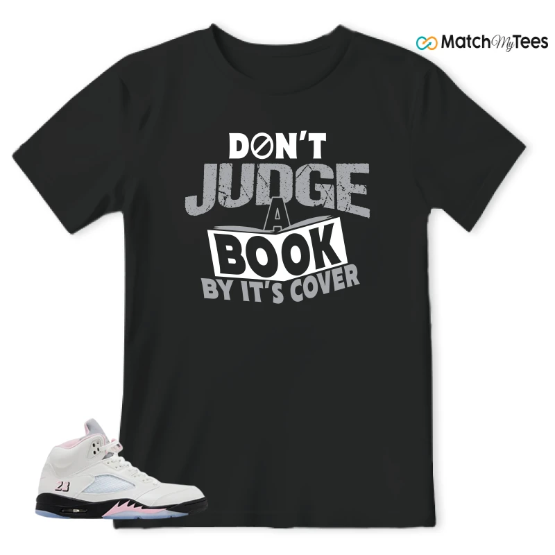 NIKE AIR JORDAN 5 RETRO MEDIUM SOFT PINK SNEAKER Matching Tees t-shirt