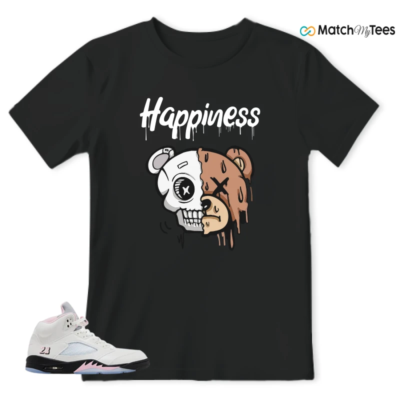 NIKE AIR JORDAN 5 RETRO MEDIUM SOFT PINK SNEAKER Matching Tees t-shirt