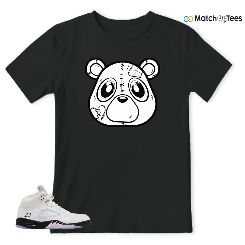 NIKE AIR JORDAN 5 RETRO MEDIUM SOFT PINK SNEAKER Matching Tees t-shirt