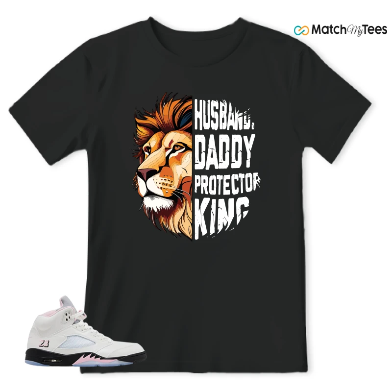 NIKE AIR JORDAN 5 RETRO MEDIUM SOFT PINK SNEAKER Matching Tees t-shirt