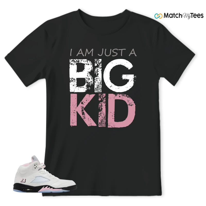 NIKE AIR JORDAN 5 RETRO MEDIUM SOFT PINK SNEAKER Matching Tees t-shirt