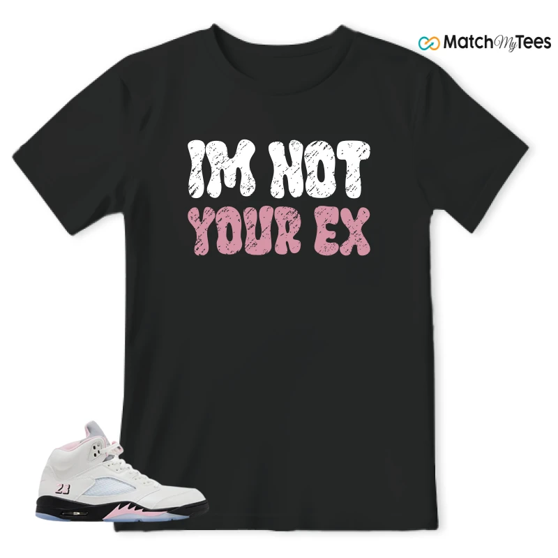 NIKE AIR JORDAN 5 RETRO MEDIUM SOFT PINK SNEAKER Matching Tees t-shirt