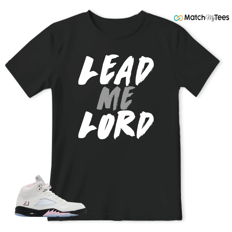 NIKE AIR JORDAN 5 RETRO MEDIUM SOFT PINK SNEAKER Matching Tees t-shirt