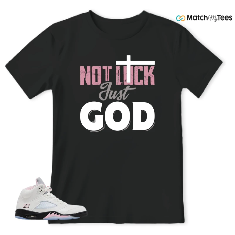 NIKE AIR JORDAN 5 RETRO MEDIUM SOFT PINK SNEAKER Matching Tees t-shirt