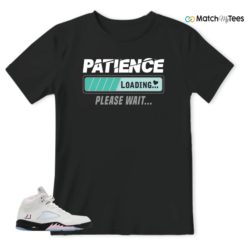 NIKE AIR JORDAN 5 RETRO MEDIUM SOFT PINK SNEAKER Matching Tees t-shirt