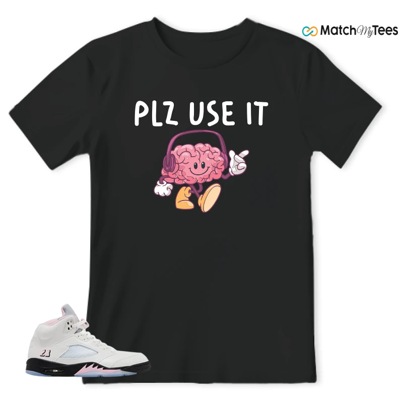 NIKE AIR JORDAN 5 RETRO MEDIUM SOFT PINK SNEAKER Matching Tees t-shirt
