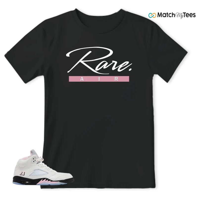 NIKE AIR JORDAN 5 RETRO MEDIUM SOFT PINK SNEAKER Matching Tees t-shirt