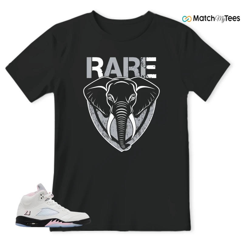 NIKE AIR JORDAN 5 RETRO MEDIUM SOFT PINK SNEAKER Matching Tees t-shirt