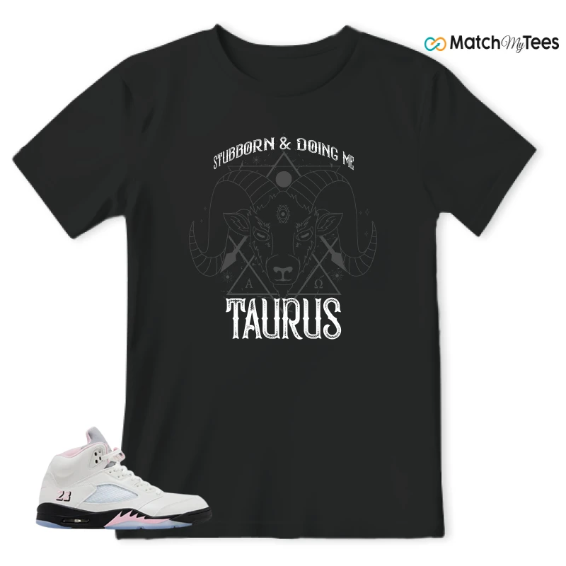 NIKE AIR JORDAN 5 RETRO MEDIUM SOFT PINK SNEAKER Matching Tees t-shirt