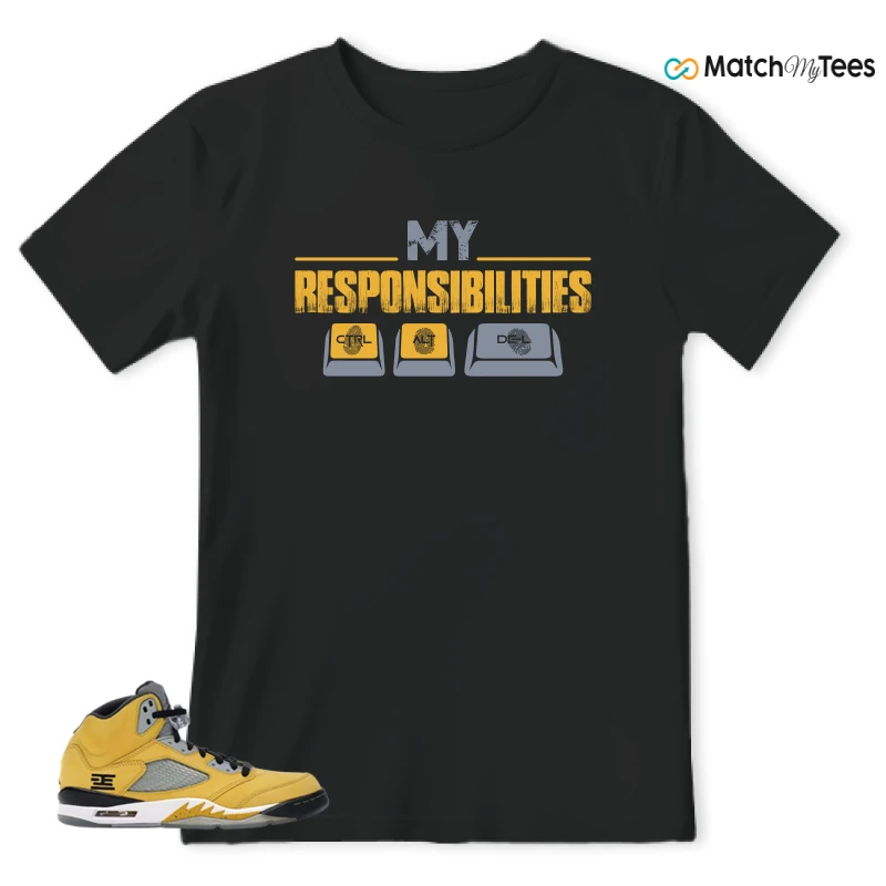 NIKE AIR JORDAN 5 TOKYO 23 SNEAKER Matching Tees t-shirt