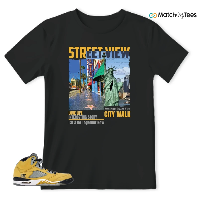 NIKE AIR JORDAN 5 TOKYO 23 SNEAKER Matching Tees t-shirt