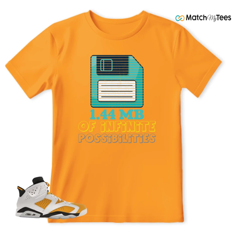 NIKE AIR JORDAN 6 YELLOW OCHRE SNEAKER Matching Tees t-shirt