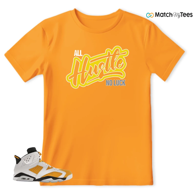 NIKE AIR JORDAN 6 YELLOW OCHRE SNEAKER Matching Tees t-shirt
