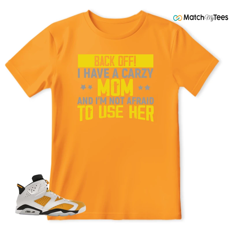 NIKE AIR JORDAN 6 YELLOW OCHRE SNEAKER Matching Tees t-shirt