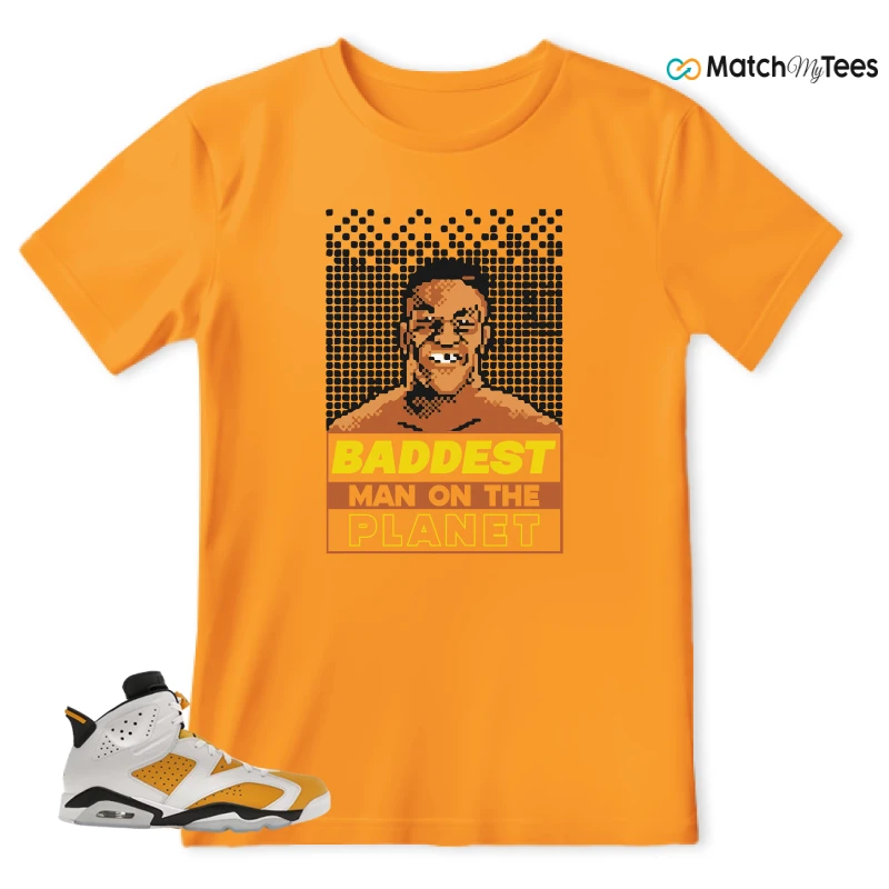 NIKE AIR JORDAN 6 YELLOW OCHRE SNEAKER Matching Tees t-shirt