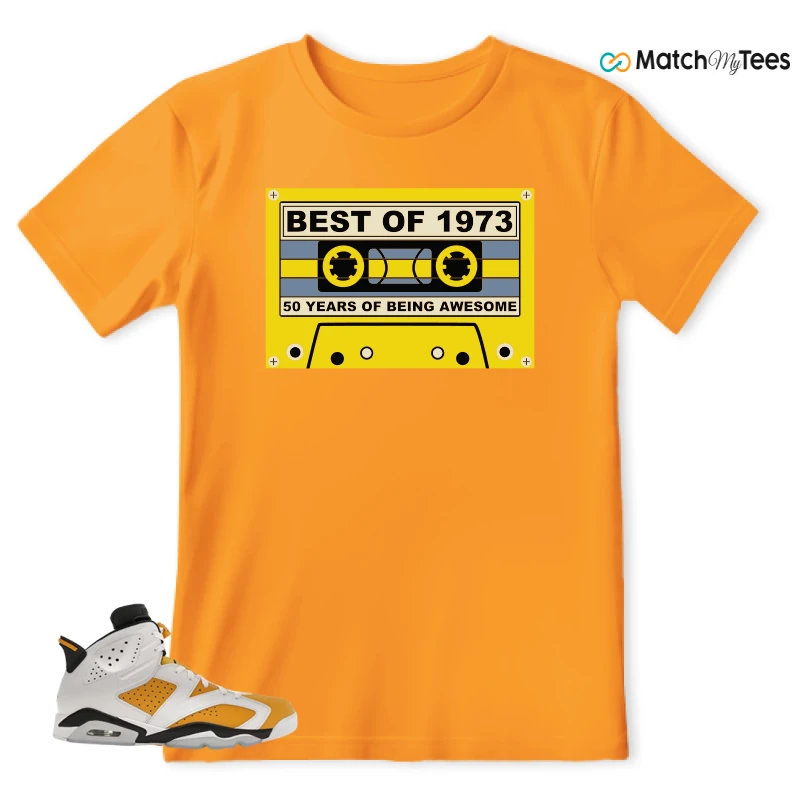 NIKE AIR JORDAN 6 YELLOW OCHRE SNEAKER Matching Tees t-shirt