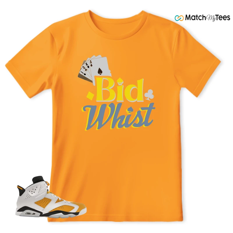 NIKE AIR JORDAN 6 YELLOW OCHRE SNEAKER Matching Tees t-shirt