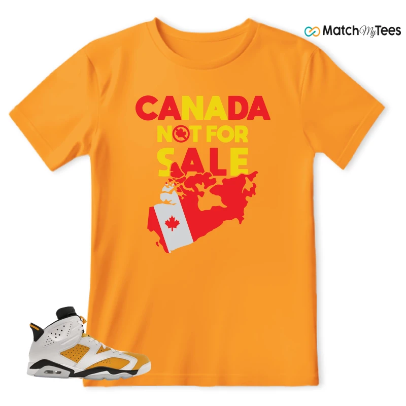 NIKE AIR JORDAN 6 YELLOW OCHRE SNEAKER Matching Tees t-shirt