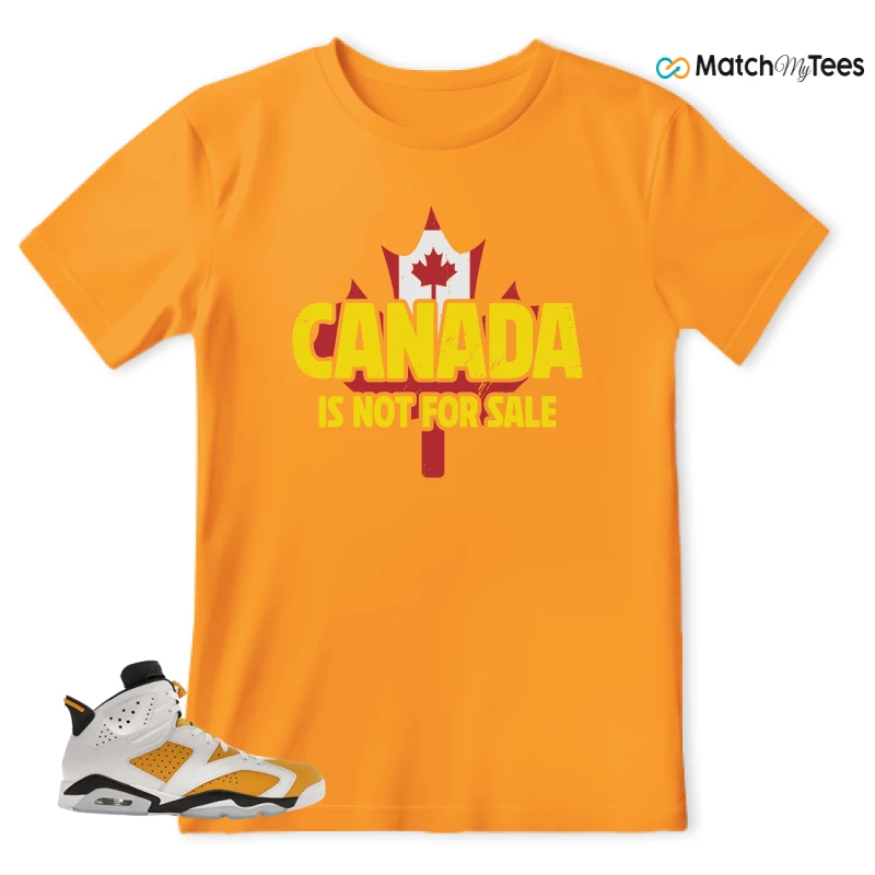 NIKE AIR JORDAN 6 YELLOW OCHRE SNEAKER Matching Tees t-shirt