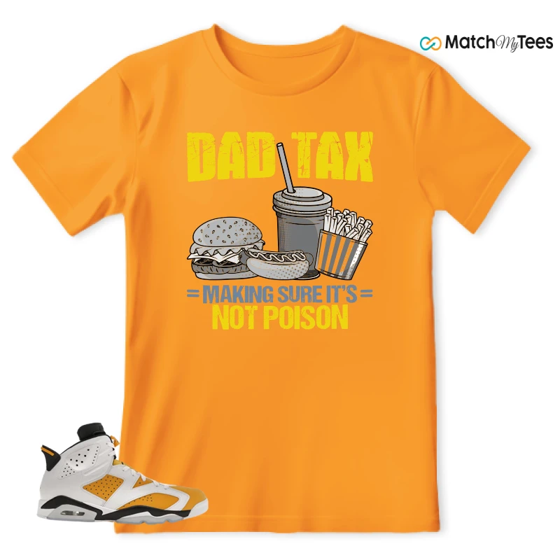 NIKE AIR JORDAN 6 YELLOW OCHRE SNEAKER Matching Tees t-shirt