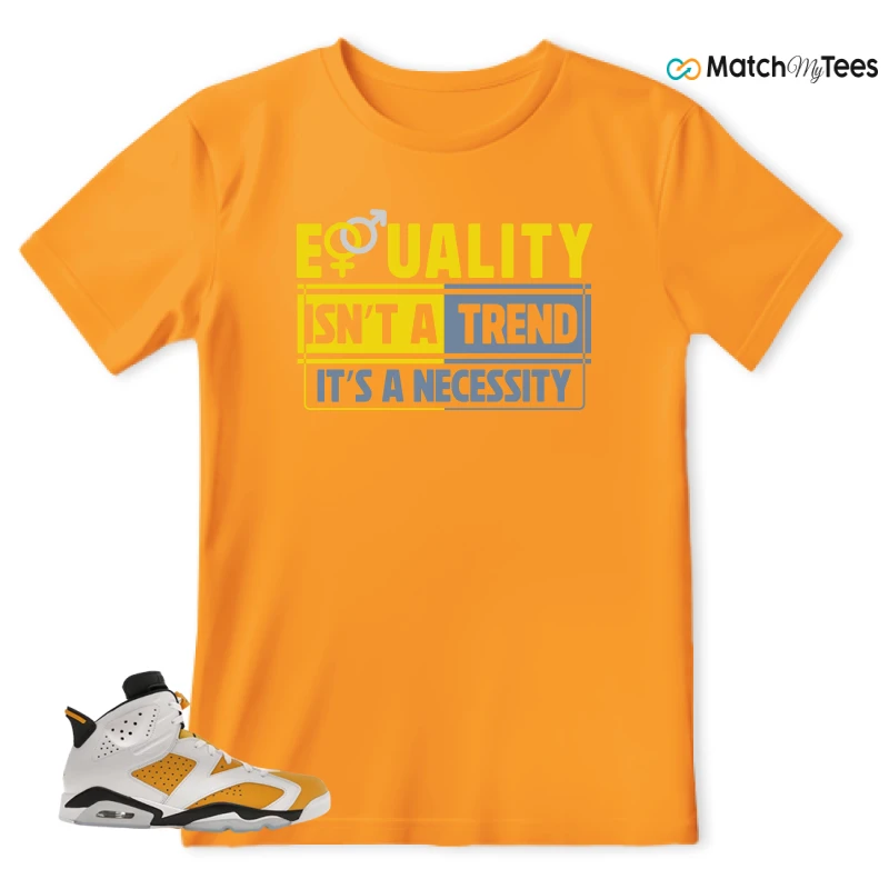 NIKE AIR JORDAN 6 YELLOW OCHRE SNEAKER Matching Tees t-shirt