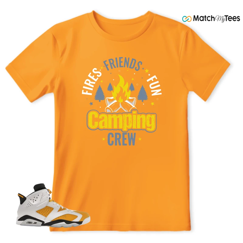 NIKE AIR JORDAN 6 YELLOW OCHRE SNEAKER Matching Tees t-shirt