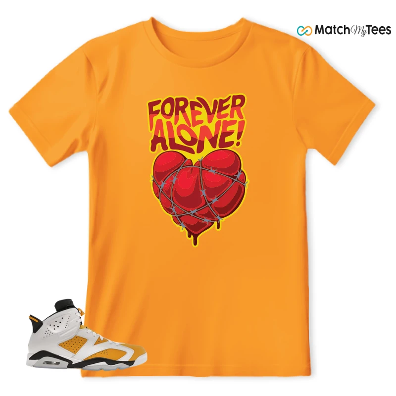 NIKE AIR JORDAN 6 YELLOW OCHRE SNEAKER Matching Tees t-shirt