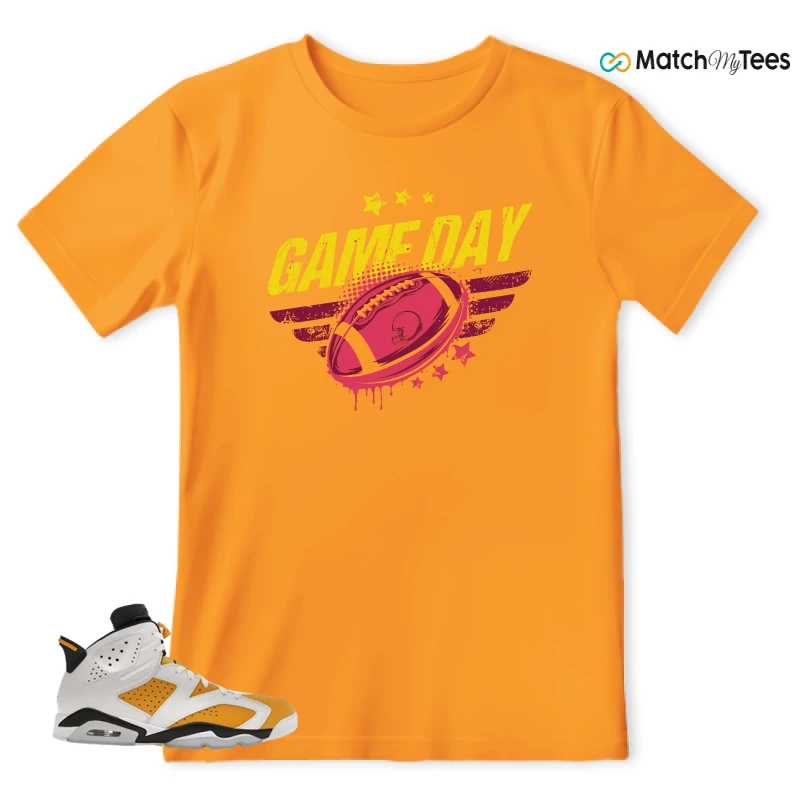 NIKE AIR JORDAN 6 YELLOW OCHRE SNEAKER Matching Tees t-shirt