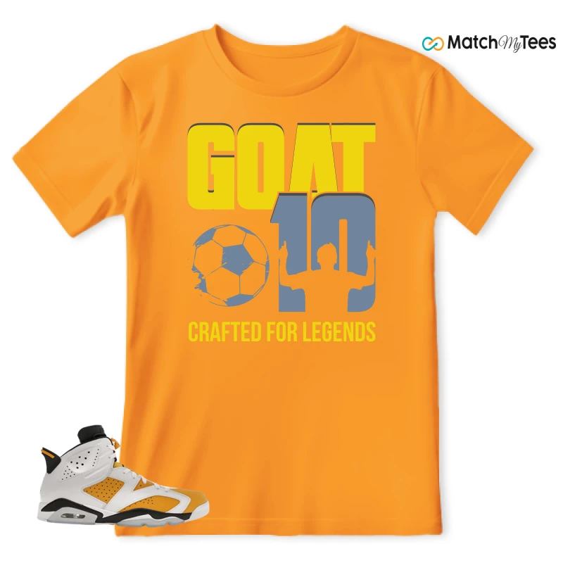 NIKE AIR JORDAN 6 YELLOW OCHRE SNEAKER Matching Tees t-shirt