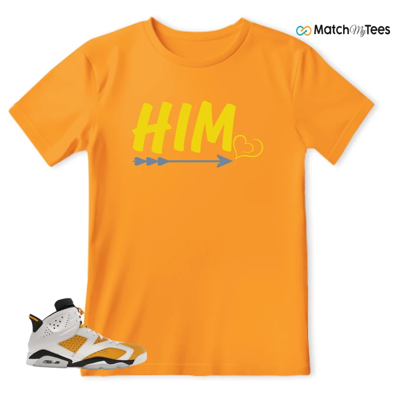 NIKE AIR JORDAN 6 YELLOW OCHRE SNEAKER Matching Tees t-shirt