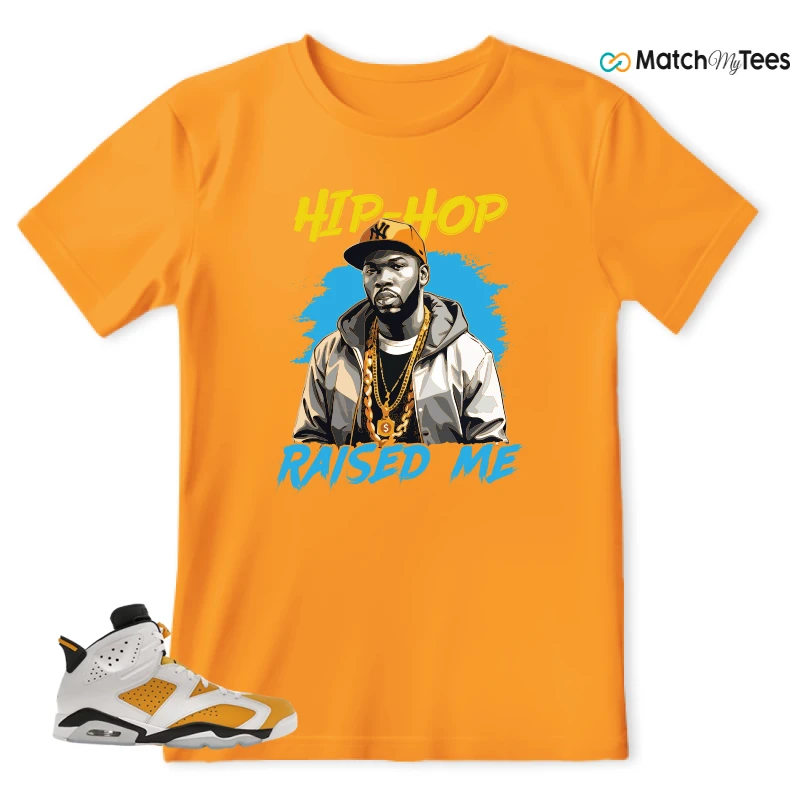 NIKE AIR JORDAN 6 YELLOW OCHRE SNEAKER Matching Tees t-shirt