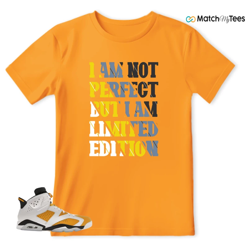 NIKE AIR JORDAN 6 YELLOW OCHRE SNEAKER Matching Tees t-shirt