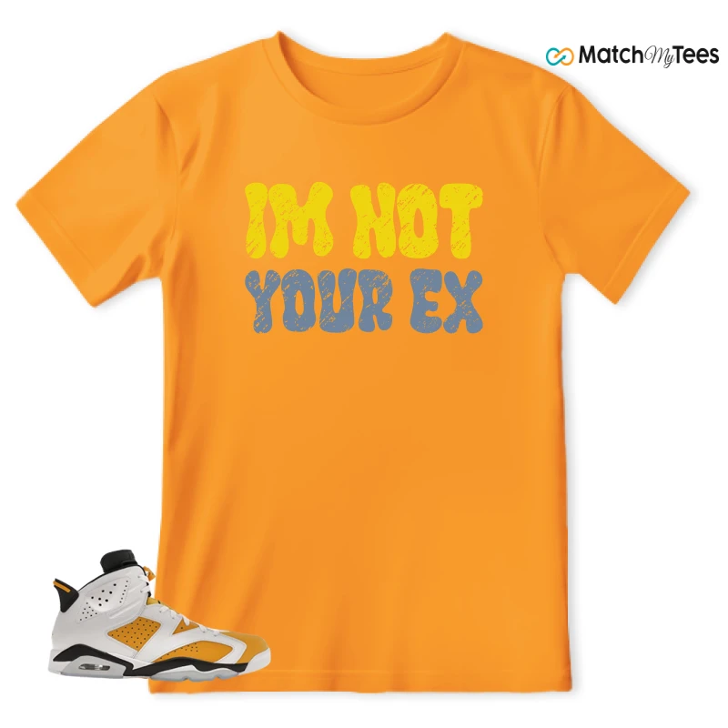 NIKE AIR JORDAN 6 YELLOW OCHRE SNEAKER Matching Tees t-shirt