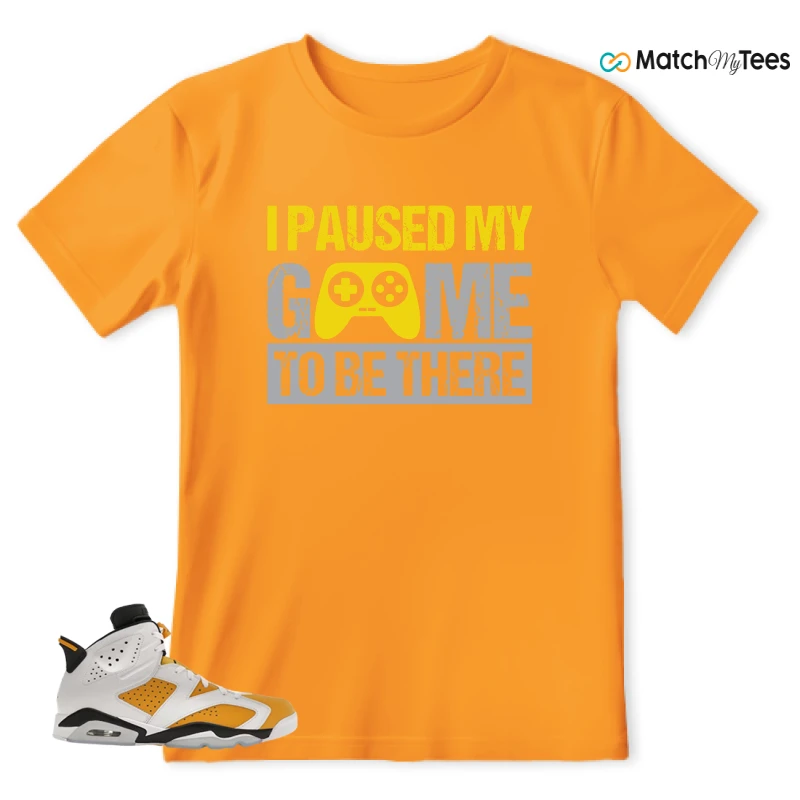 NIKE AIR JORDAN 6 YELLOW OCHRE SNEAKER Matching Tees t-shirt