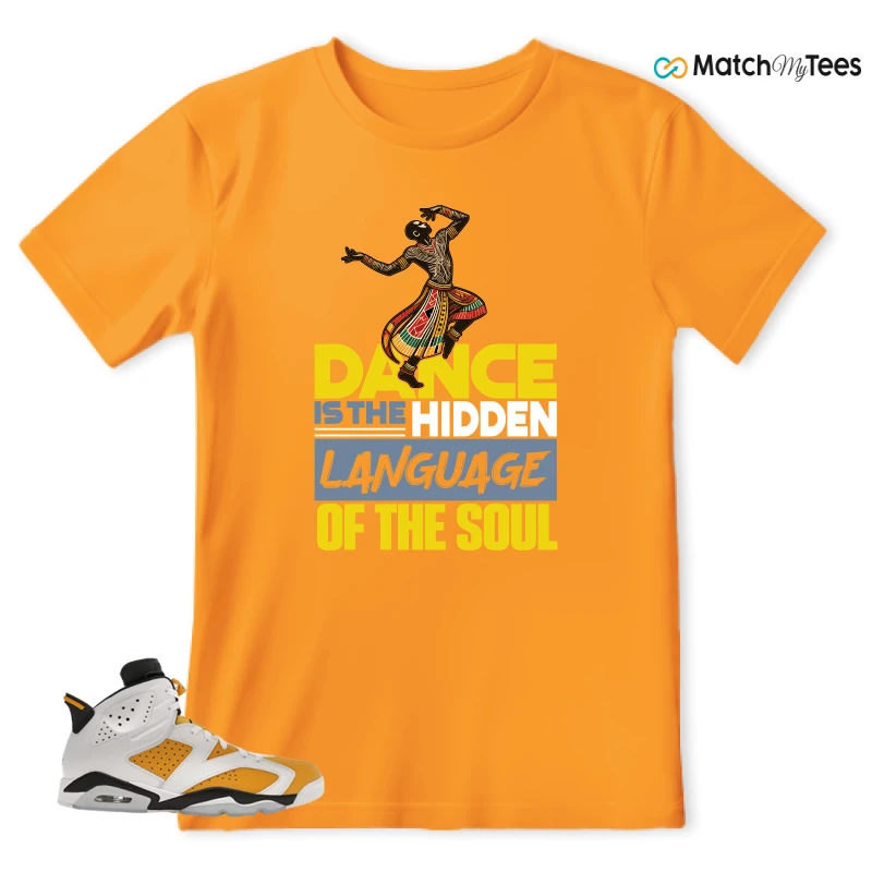 NIKE AIR JORDAN 6 YELLOW OCHRE SNEAKER Matching Tees t-shirt