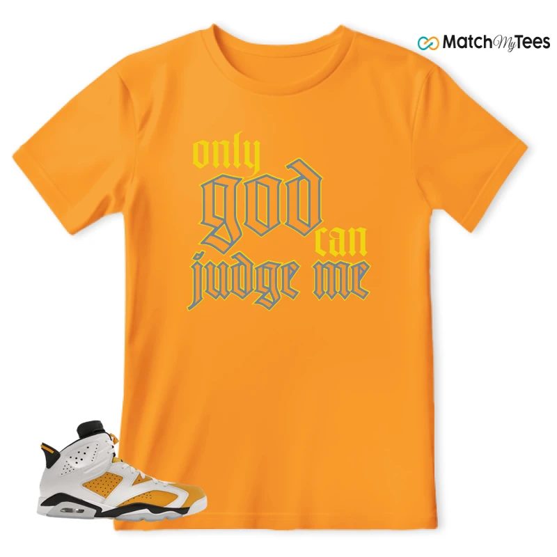NIKE AIR JORDAN 6 YELLOW OCHRE SNEAKER Matching Tees t-shirt