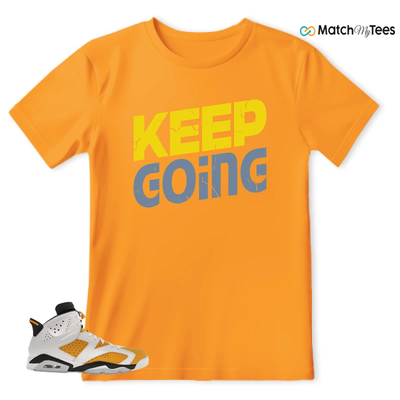 NIKE AIR JORDAN 6 YELLOW OCHRE SNEAKER Matching Tees t-shirt