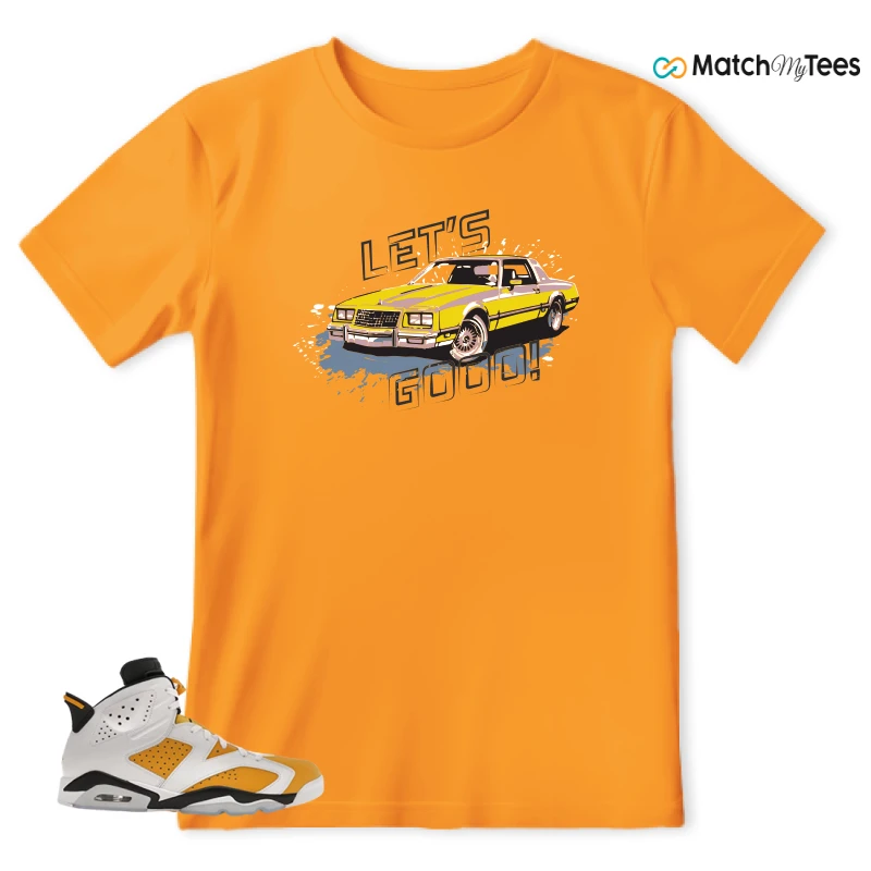 NIKE AIR JORDAN 6 YELLOW OCHRE SNEAKER Matching Tees t-shirt