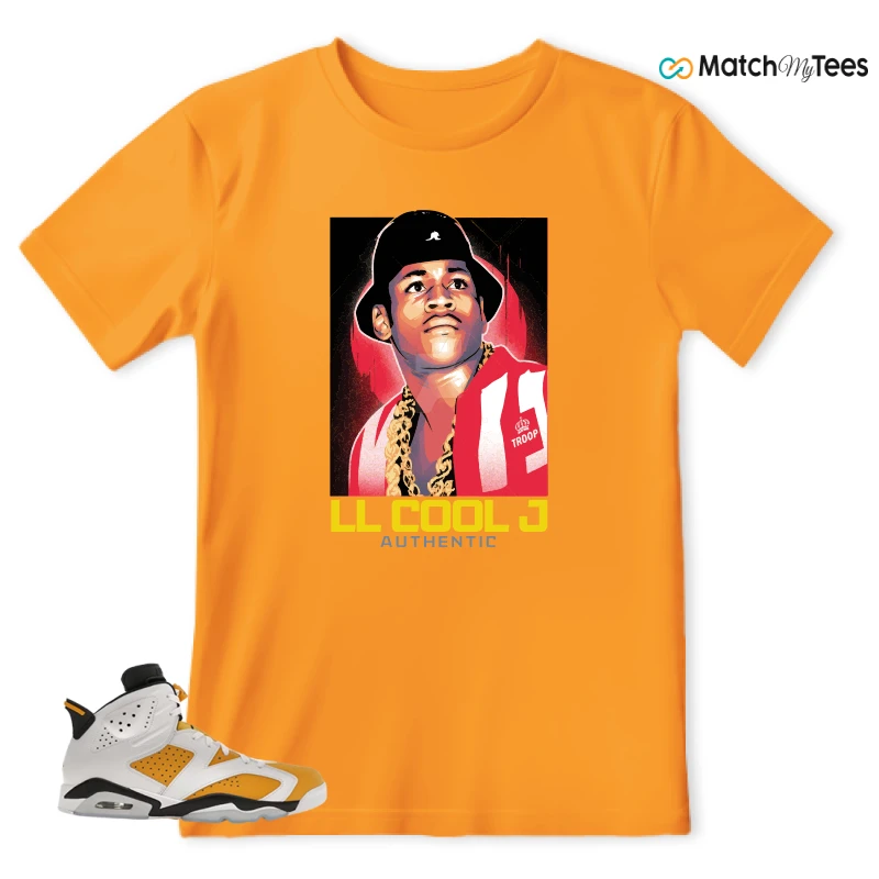 NIKE AIR JORDAN 6 YELLOW OCHRE SNEAKER Matching Tees t-shirt