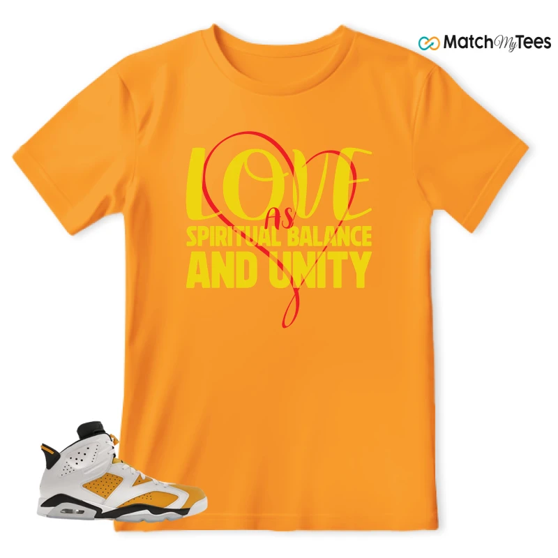 NIKE AIR JORDAN 6 YELLOW OCHRE SNEAKER Matching Tees t-shirt