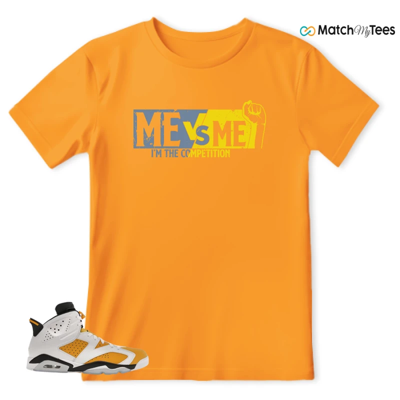 NIKE AIR JORDAN 6 YELLOW OCHRE SNEAKER Matching Tees t-shirt