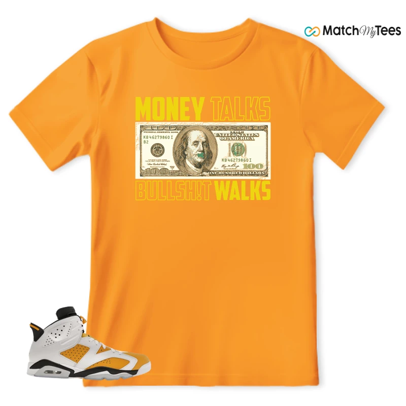 NIKE AIR JORDAN 6 YELLOW OCHRE SNEAKER Matching Tees t-shirt