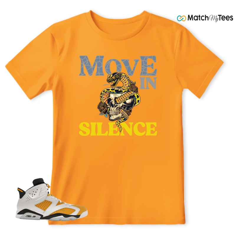 NIKE AIR JORDAN 6 YELLOW OCHRE SNEAKER Matching Tees t-shirt