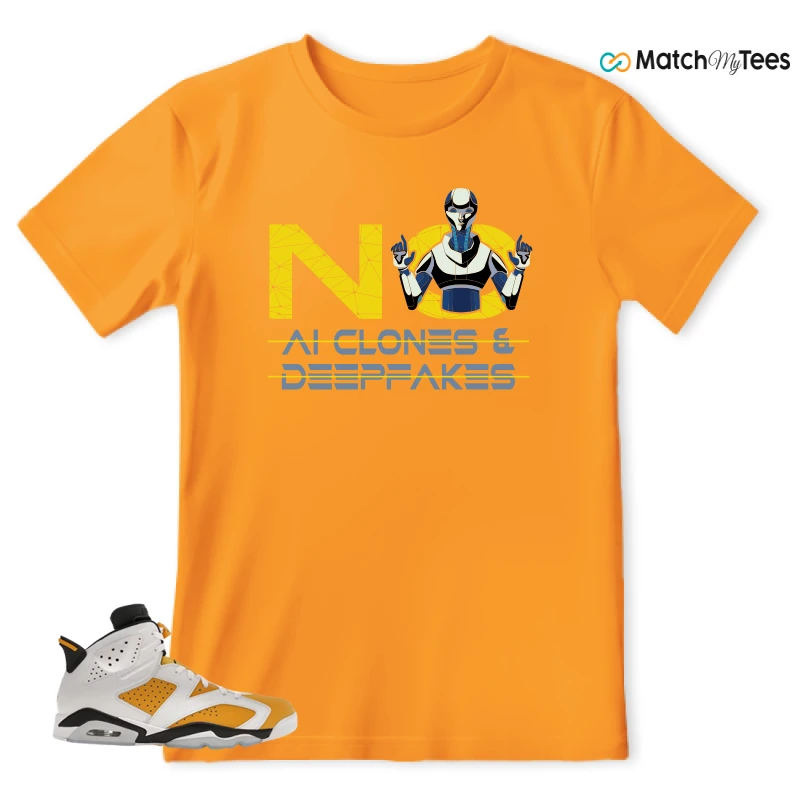 NIKE AIR JORDAN 6 YELLOW OCHRE SNEAKER Matching Tees t-shirt